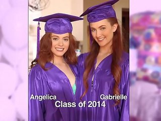 Meitenes pazudis mežonīga - pārsteigums graduation ballīte par tīņi gali ar lesbiete sekss